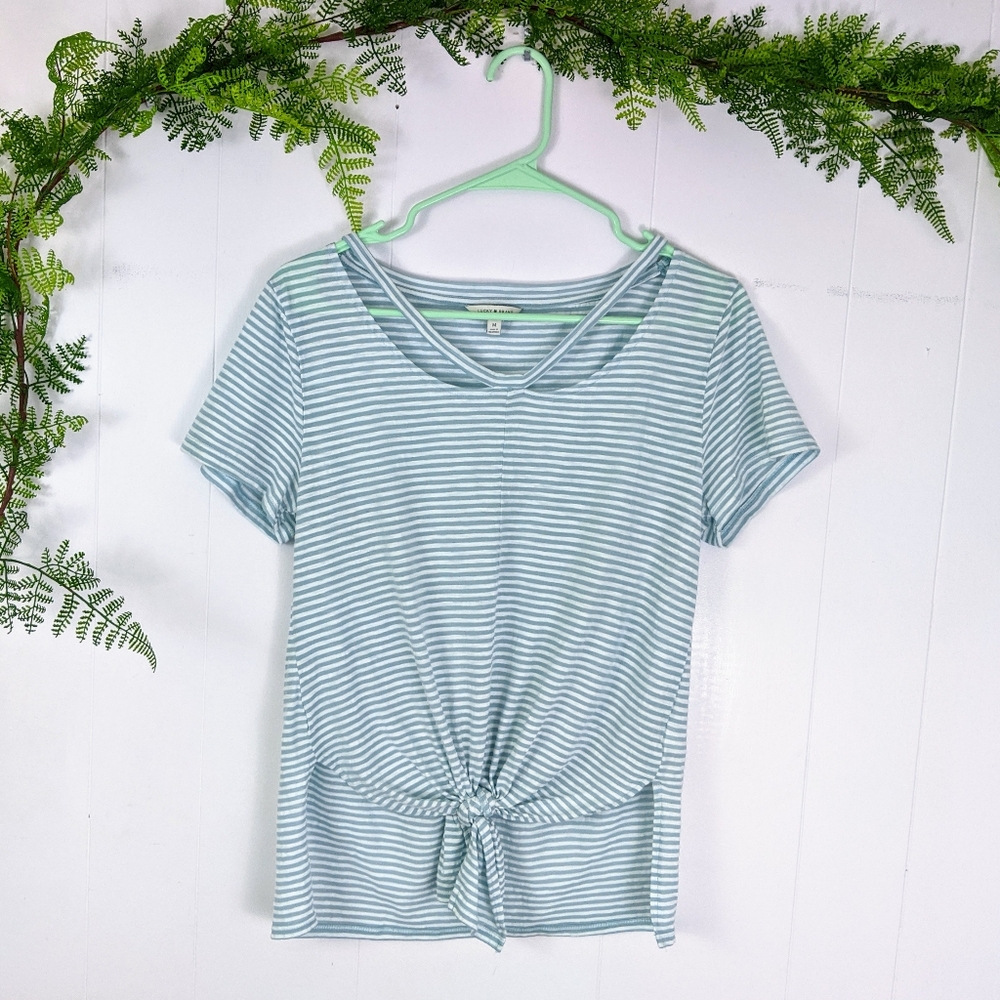 ♻️ Lucky Brand Shadow Stripe Tee